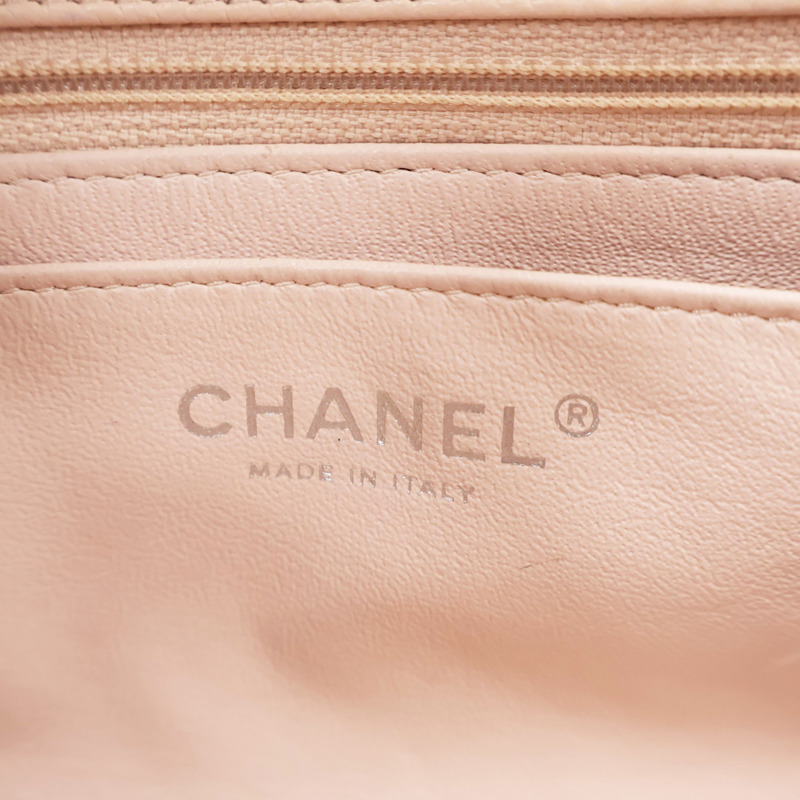 粉色 牛皮 COCO 20 鍊帶肩背包 銀釦【CHANEL 香奈兒】 A69900-5
