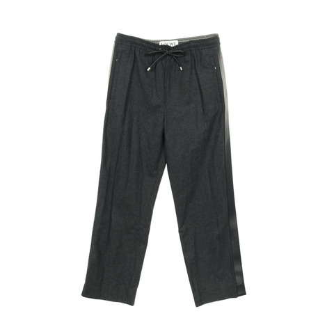 LOEWE 運動褲 灰色 黑色 羊毛褲 灰色 黑色 #50 二手 男款