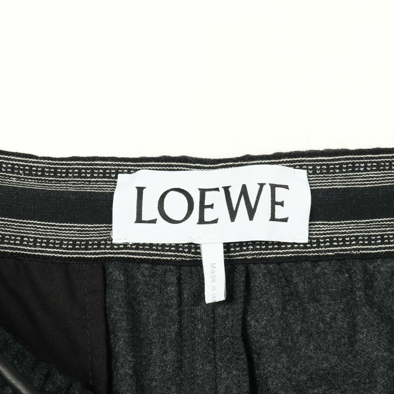 LOEWE 運動褲 灰色 黑色 羊毛褲 灰色 黑色 #50 二手 男款-2