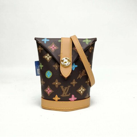 LOUIS VUITTON Tyler聯名款ENVELOPEPOUCH薯條包棕色PVC晶片肩背包