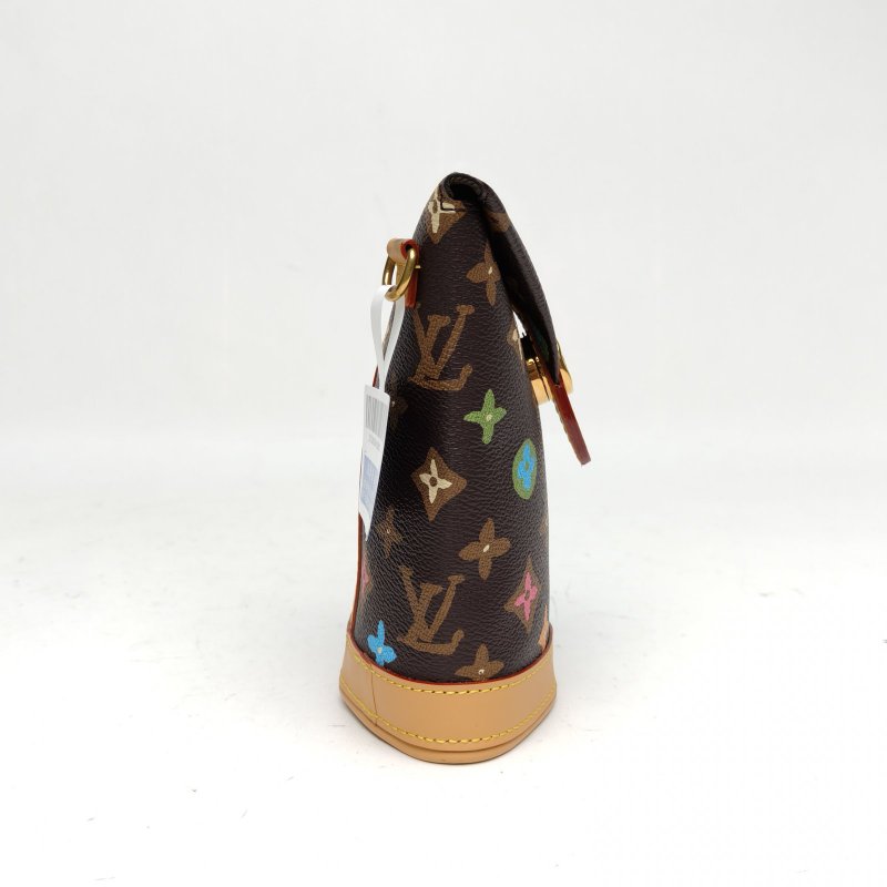 LOUIS VUITTON Tyler聯名款ENVELOPEPOUCH薯條包棕色PVC晶片肩背包-3