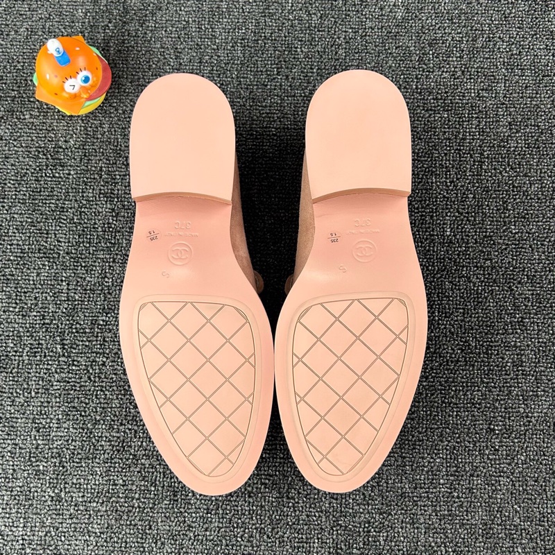 Chanel香奈兒粉色樂福鞋 尺碼：37 碼，S印🧡-6