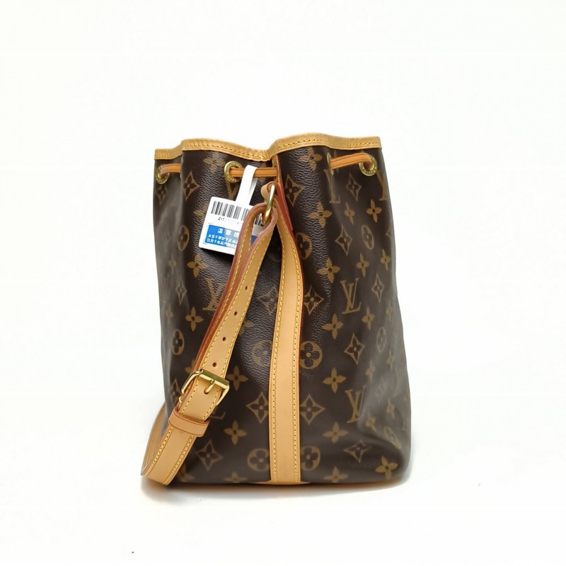 LOUIS VUITTON NOÉ水桶包Petit中號老花PVC金扣2007肩背包-1