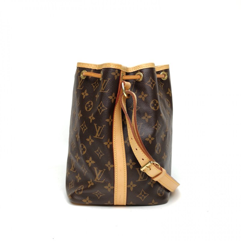 LOUIS VUITTON NOÉ水桶包Petit中號老花PVC金扣2007肩背包-3