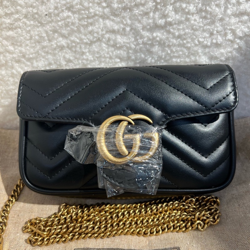 Gucci GGmarmont系列 馬蒙黑色mini 新款-0