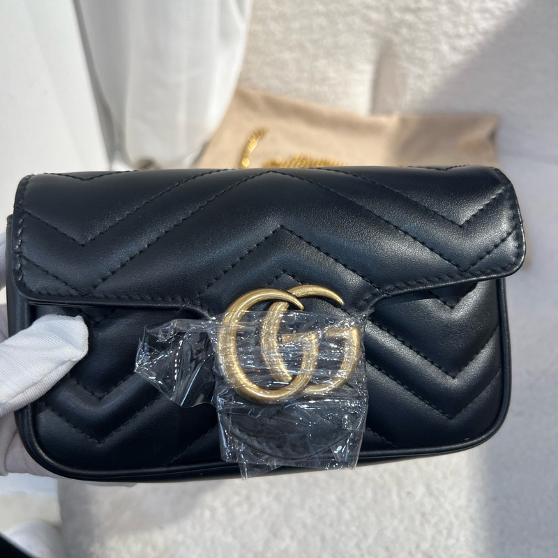 Gucci GGmarmont系列 馬蒙黑色mini 新款-1