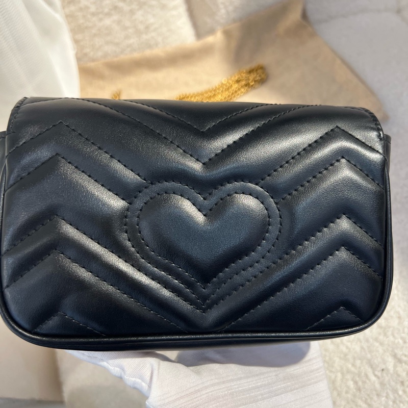 Gucci GGmarmont系列 馬蒙黑色mini 新款-4