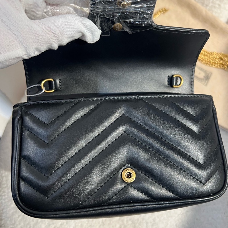 Gucci GGmarmont系列 馬蒙黑色mini 新款-7