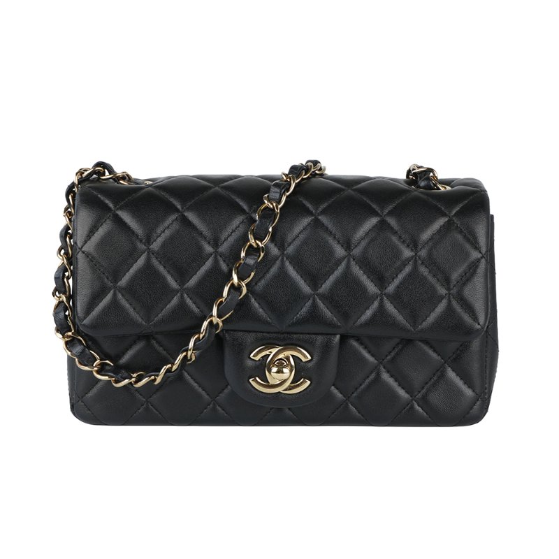 KESH 凱仕國際精品【小尺寸、大經典】CHANEL Classic Flap Mini 20｜香奈兒 CF 黑金鏈條包｜黑色金扣｜2024 晶片款｜熱門規格-0