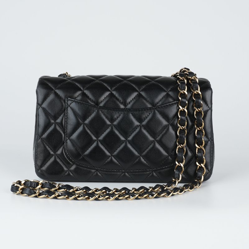KESH 凱仕國際精品【小尺寸、大經典】CHANEL Classic Flap Mini 20｜香奈兒 CF 黑金鏈條包｜黑色金扣｜2024 晶片款｜熱門規格-6
