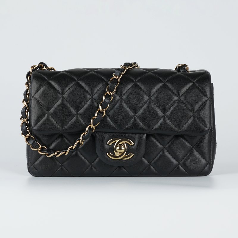 KESH 凱仕國際精品【小尺寸、大經典】CHANEL Classic Flap Mini 20｜香奈兒 CF 黑金鏈條包｜黑色金扣｜2024 晶片款｜熱門規格-8