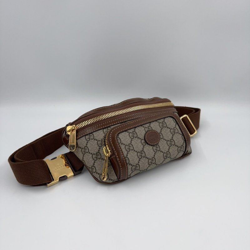 GUCCI 原花滿版LOGO腰包682933-3