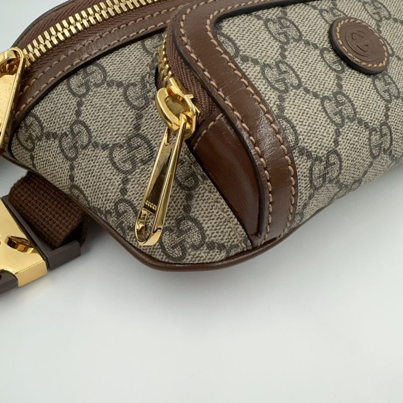 GUCCI 原花滿版LOGO腰包682933-8