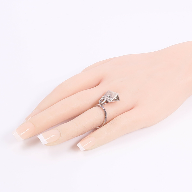 HERMES 925純銀Amulettes Birkin Ring戒指-7
