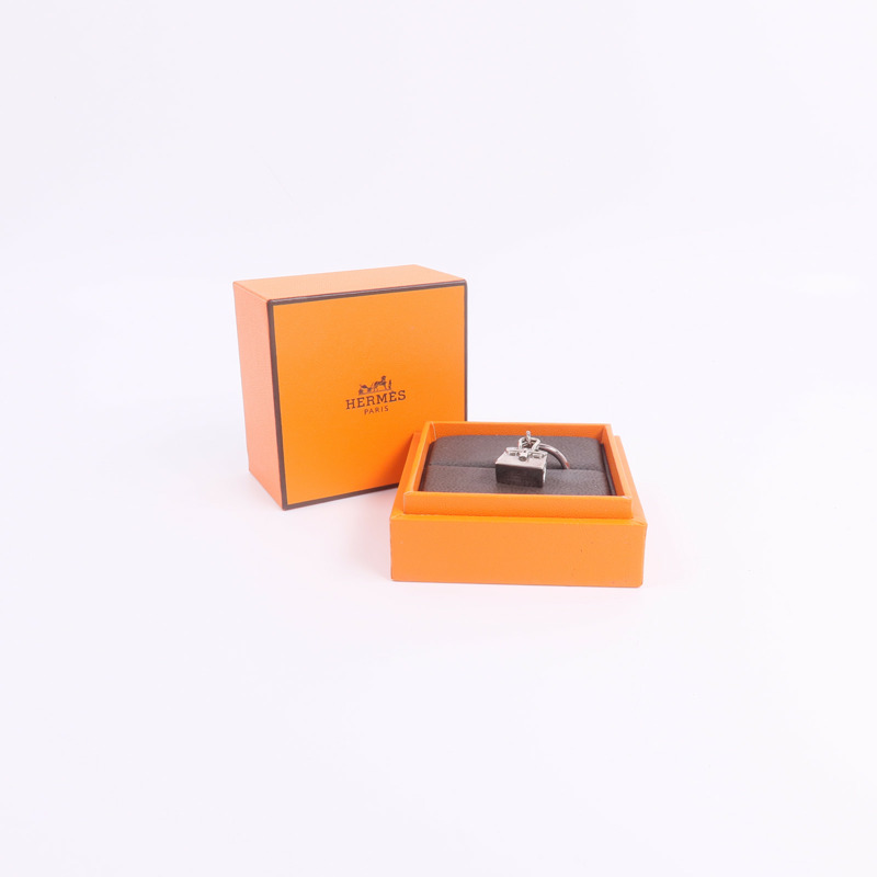 HERMES 925純銀Amulettes Birkin Ring戒指-8