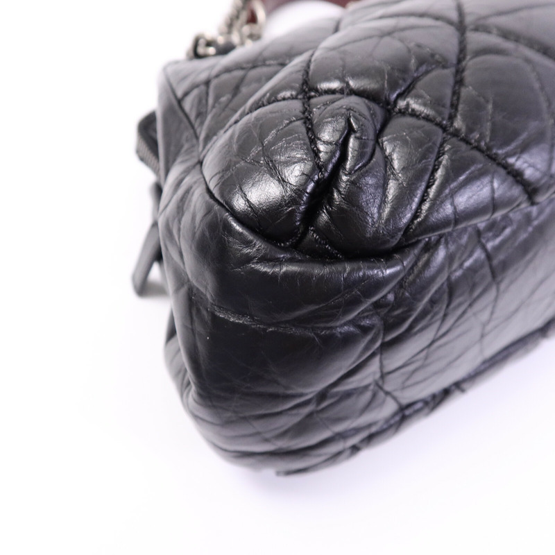 CHANEL Tweed/牛皮皮革Chain Shoulder Bag鏈帶肩背袋-11