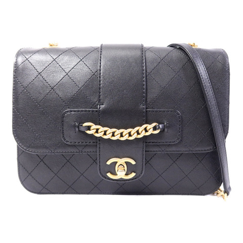 CHANEL 牛皮皮革Chain Shoulder Bag鏈帶肩背袋