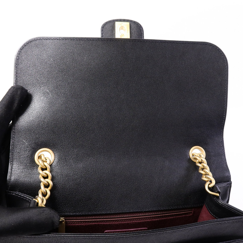 CHANEL 牛皮皮革Chain Shoulder Bag鏈帶肩背袋-14