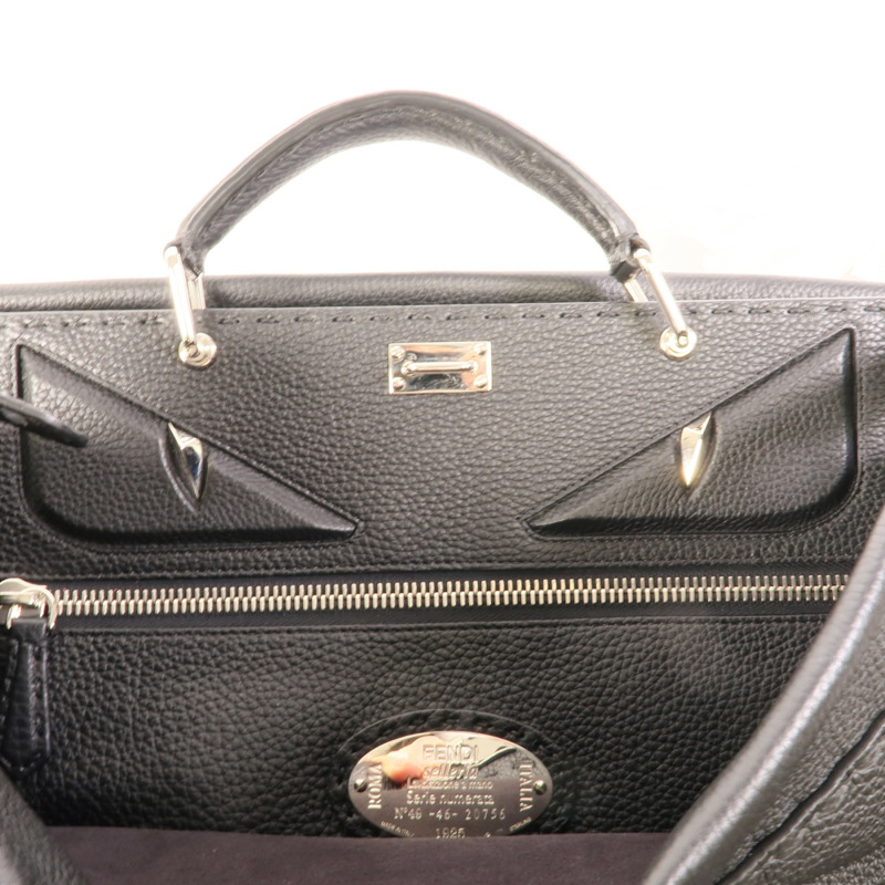 FENDI 牛皮皮革Peekaboo XL手挽肩背兩用袋-6