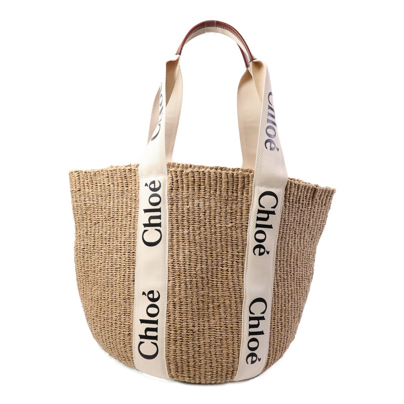 Chloe Raffia Woody Basket Large肩背袋-1