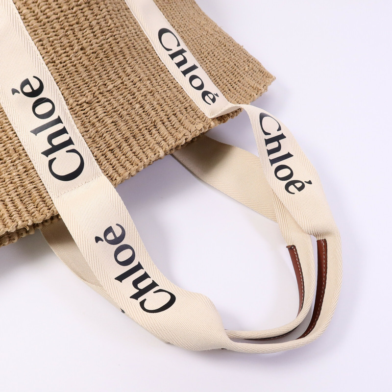 Chloe Raffia Woody Basket Large肩背袋-7