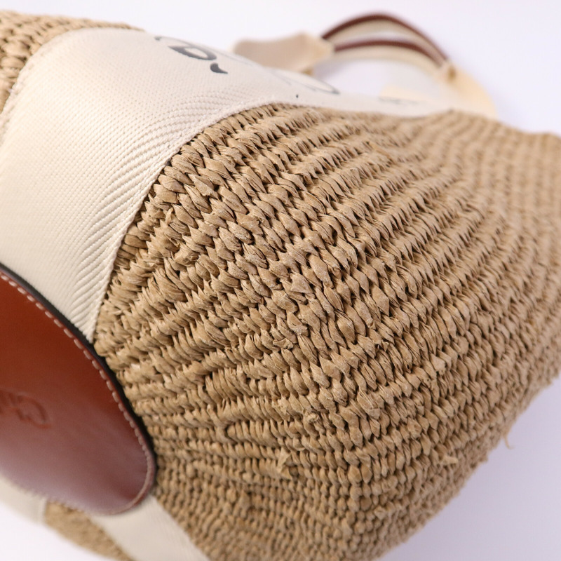 Chloe Raffia Woody Basket Large肩背袋-10