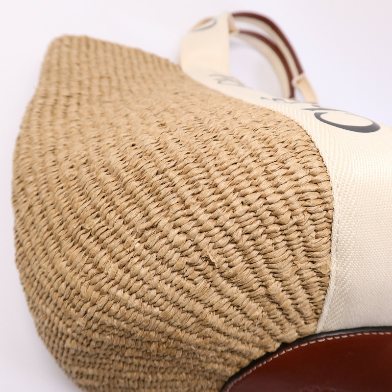 Chloe Raffia Woody Basket Large肩背袋-11