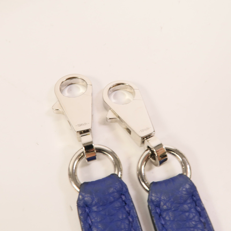 HERMES Togo皮革Kelly 32手挽肩背兩用袋Blue Electrique-7