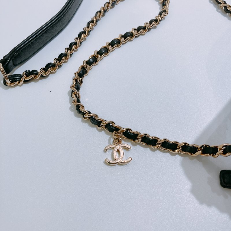 TW4831 Chanel 香奈兒 相機包 鏈條帶cc logo 掛件 羊皮 黑金Camera Bag Lambskin Black x GHW-15