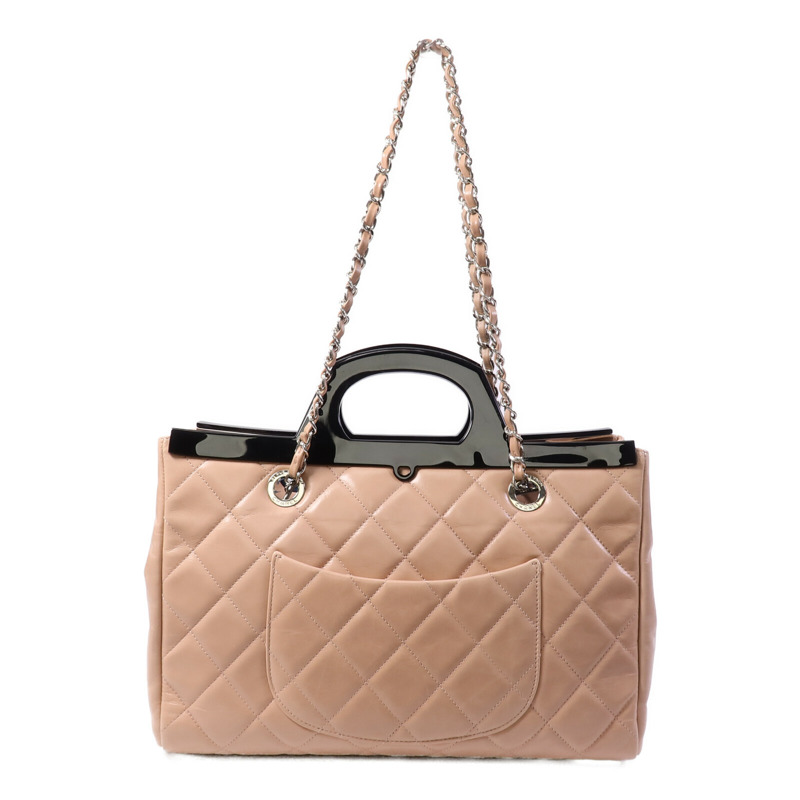CHANEL 羊皮皮革Chain Shoulder Bag鏈帶肩背袋-1