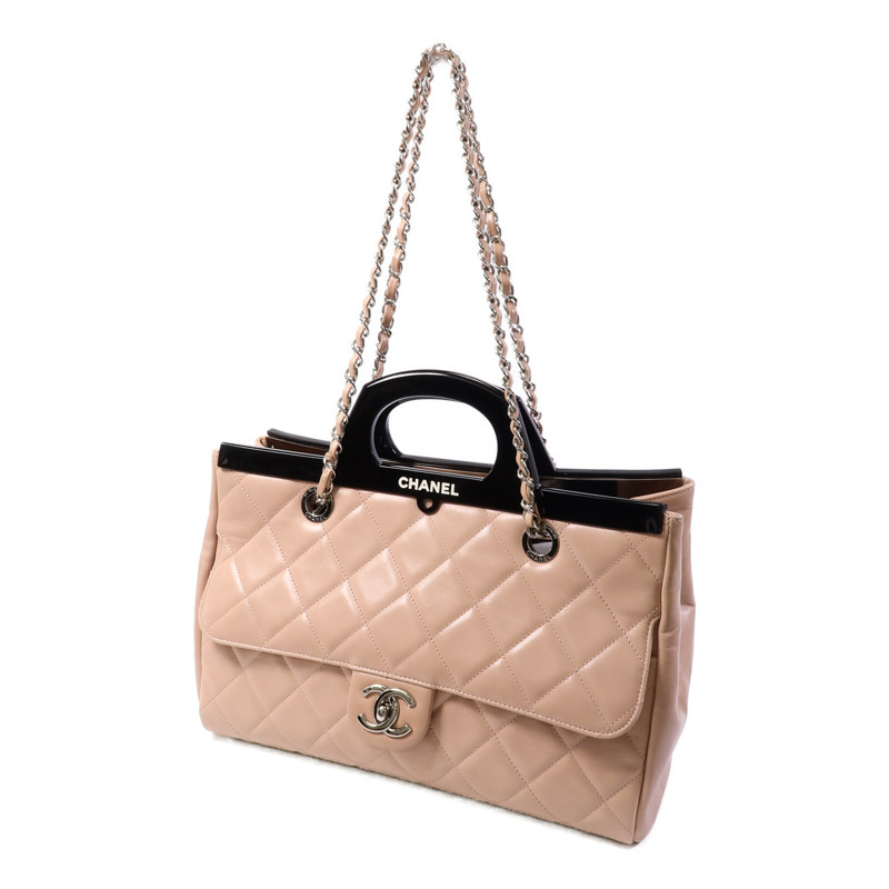 CHANEL 羊皮皮革Chain Shoulder Bag鏈帶肩背袋-2