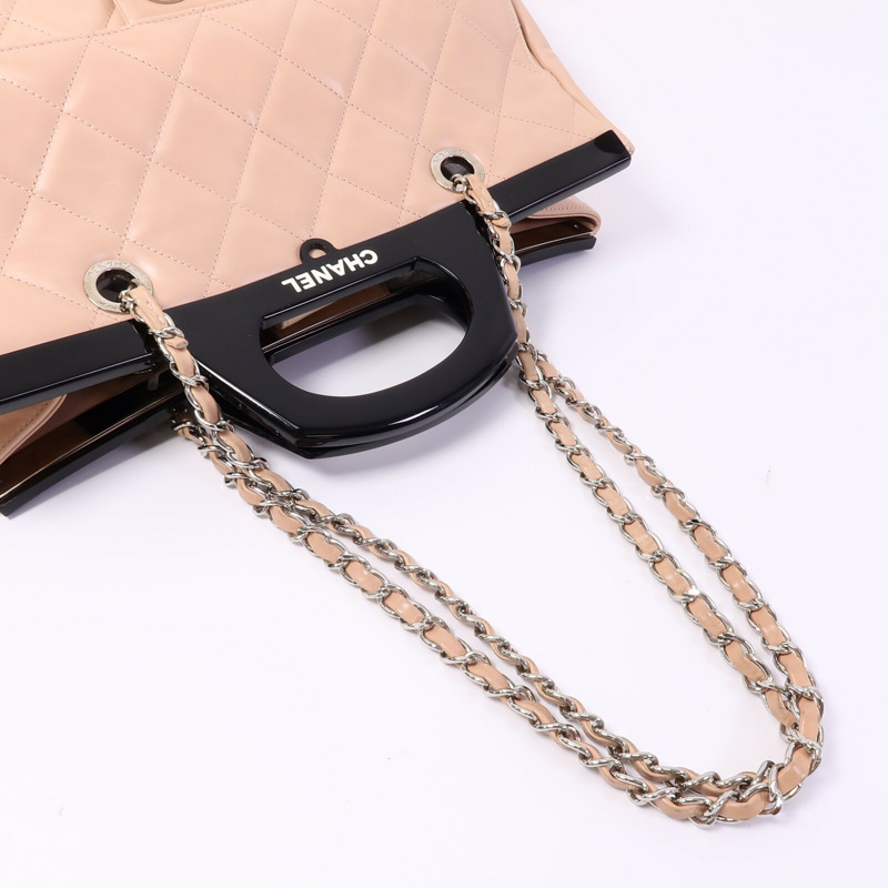 CHANEL 羊皮皮革Chain Shoulder Bag鏈帶肩背袋-10