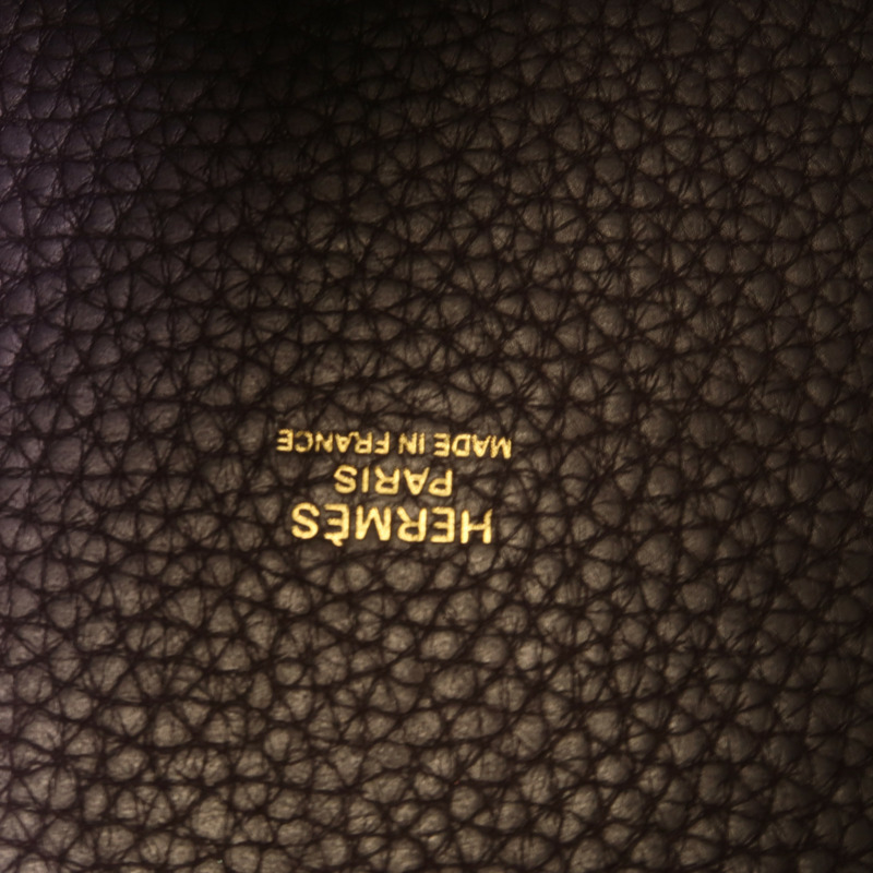 HERMES Clemence皮革Picotin MM手挽袋Raisin-8