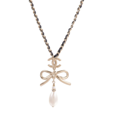 CHANEL PVC/金屬/皮革Necklace項鍊