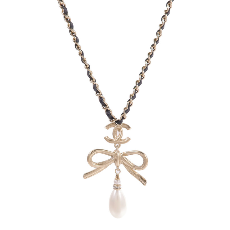 CHANEL PVC/金屬/皮革Necklace項鍊-1