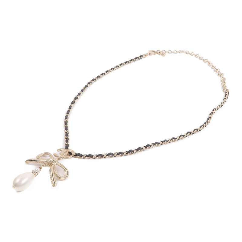 CHANEL PVC/金屬/皮革Necklace項鍊-3