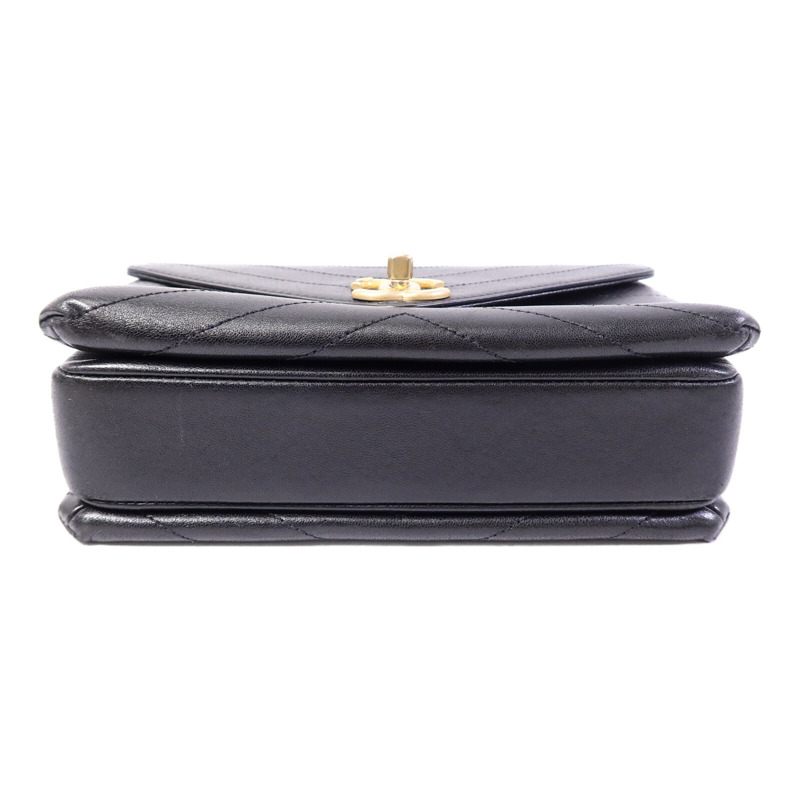 CHANEL 牛皮皮革Chain Shoulder Bag鏈帶肩背袋-3