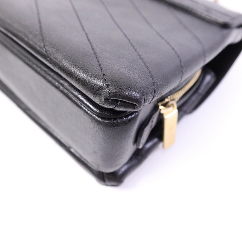 CHANEL 牛皮皮革Chain Shoulder Bag鏈帶肩背袋-12