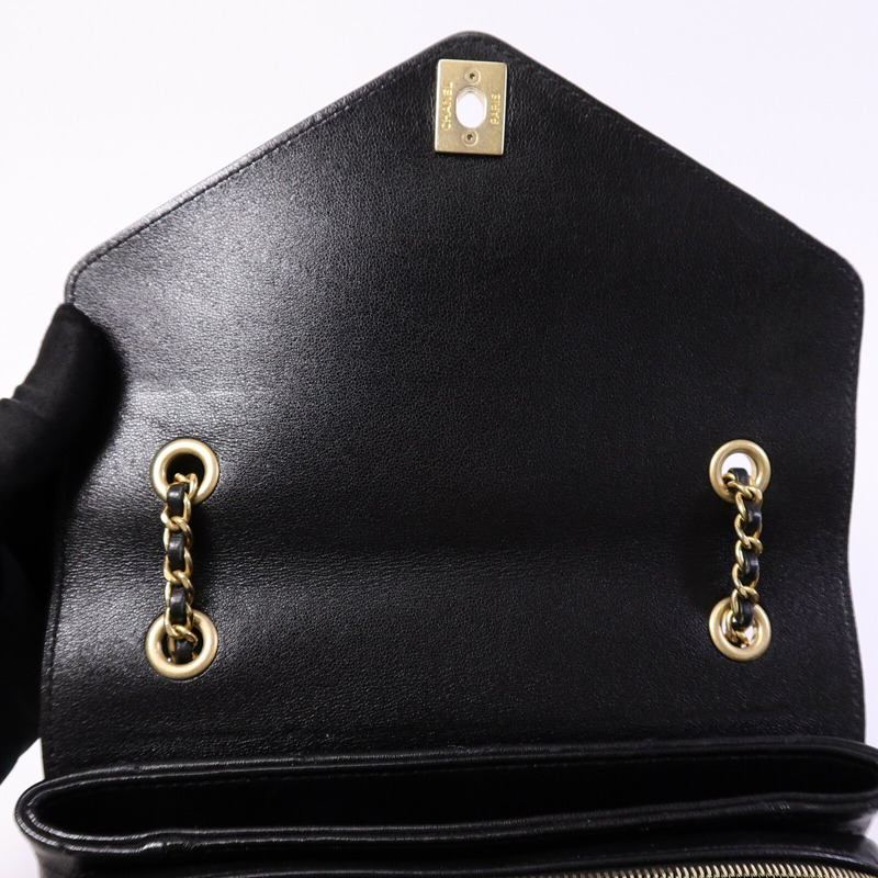 CHANEL 牛皮皮革Chain Shoulder Bag鏈帶肩背袋-14