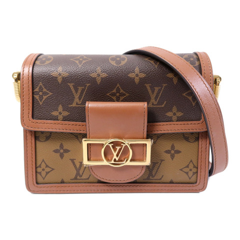 LOUIS VUITTON Monogram Reverse Mini Dauphine肩背袋