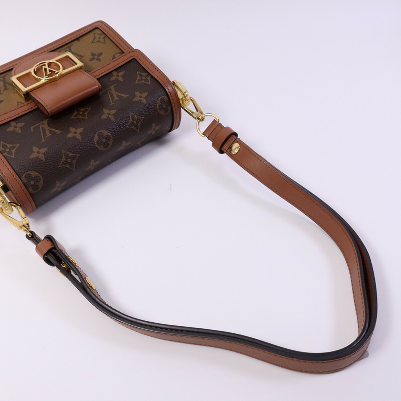 LOUIS VUITTON Monogram Reverse Mini Dauphine肩背袋-7