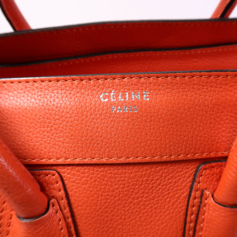 CELINE 牛皮皮革Micro Luggage手挽袋-5