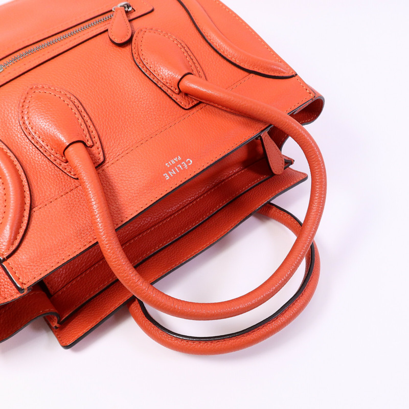 CELINE 牛皮皮革Micro Luggage手挽袋-7