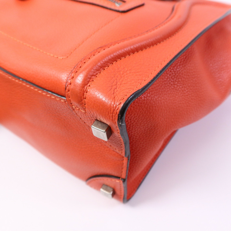 CELINE 牛皮皮革Micro Luggage手挽袋-8