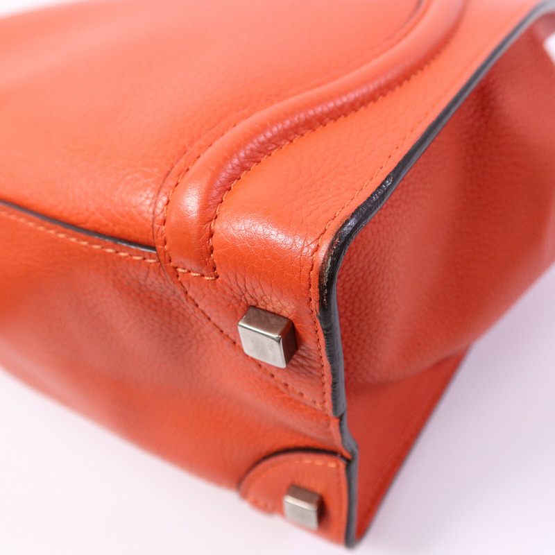 CELINE 牛皮皮革Micro Luggage手挽袋-10