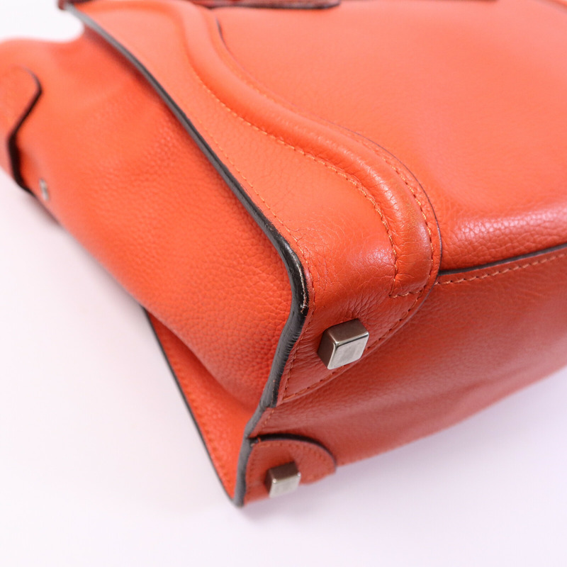 CELINE 牛皮皮革Micro Luggage手挽袋-11