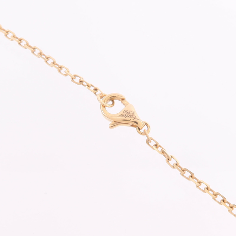 CARTIER 18K黃金/白金/玫瑰金Trinity Diamond Necklace鑽石項鍊-4