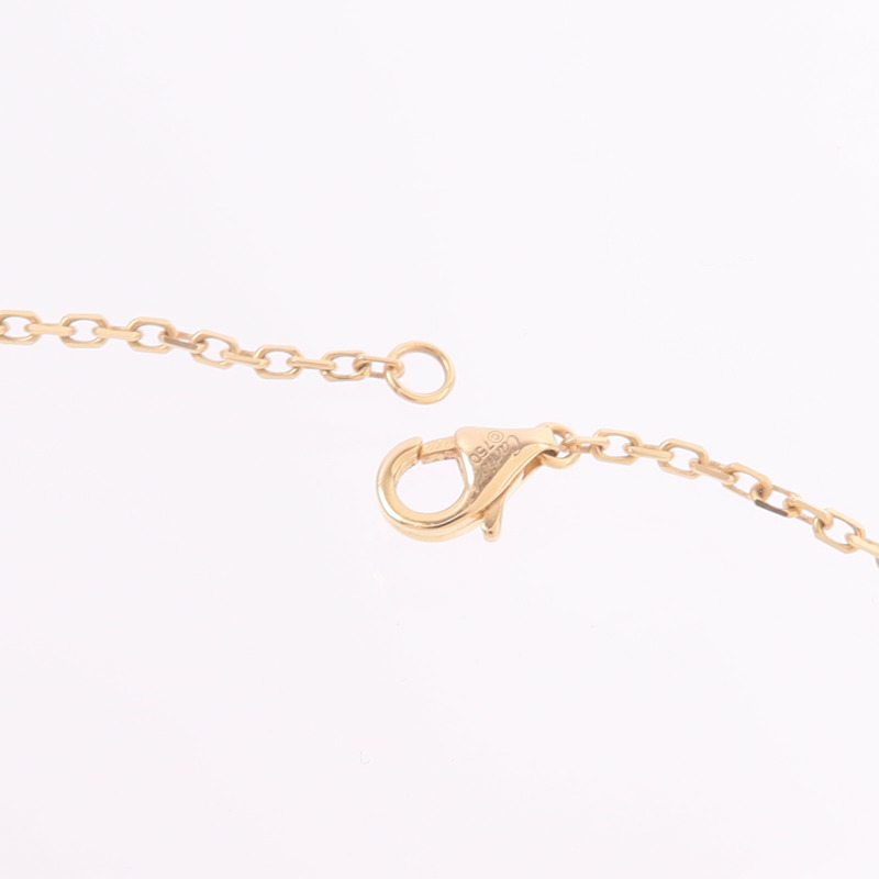 CARTIER 18K黃金/白金/玫瑰金Trinity Diamond Necklace鑽石項鍊-5