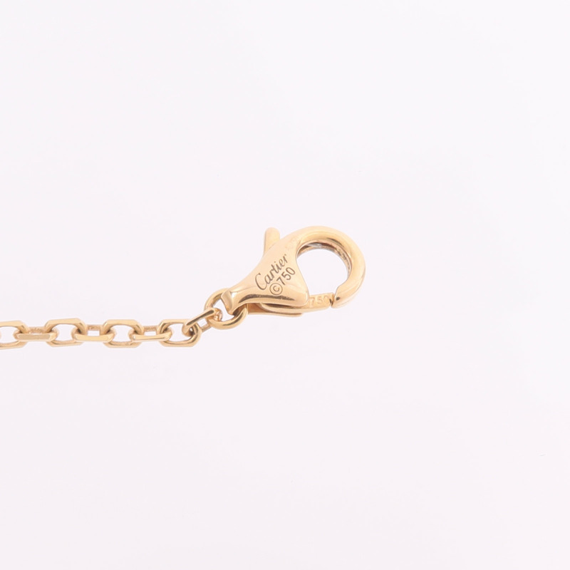 CARTIER 18K黃金/白金/玫瑰金Trinity Diamond Necklace鑽石項鍊-6