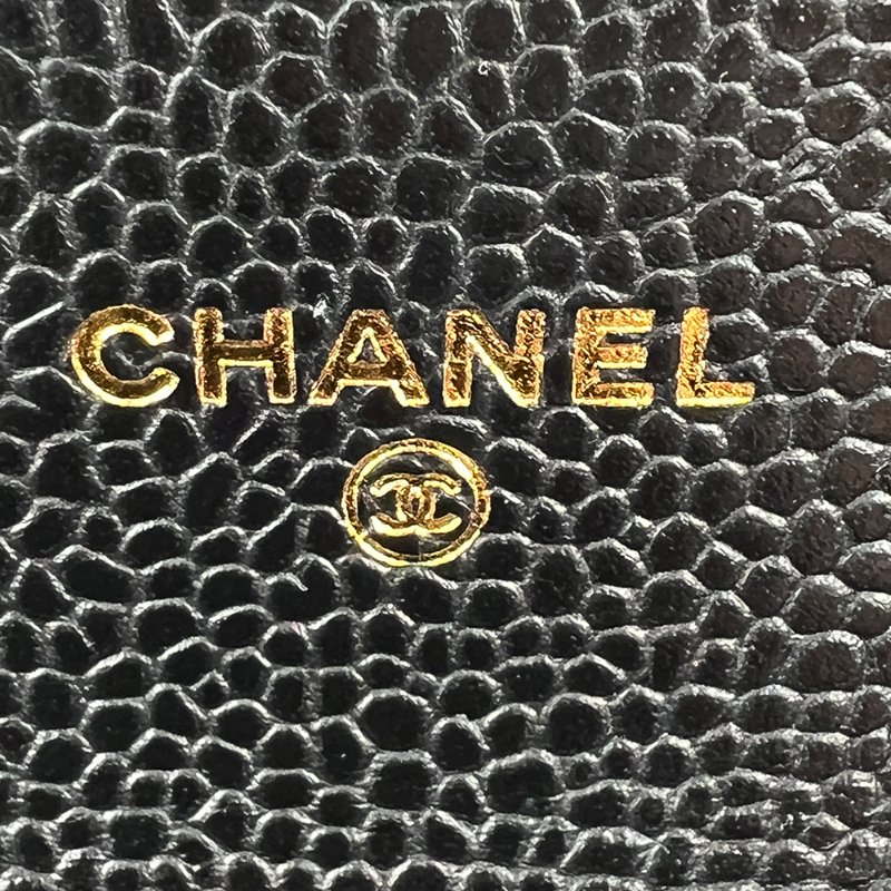 KESH 凱仕國際精品【經典入門、細節滿分】CHANEL Classic Card Holder 香奈兒經典翻蓋卡夾｜黑色魚子醬牛皮｜金扣-25